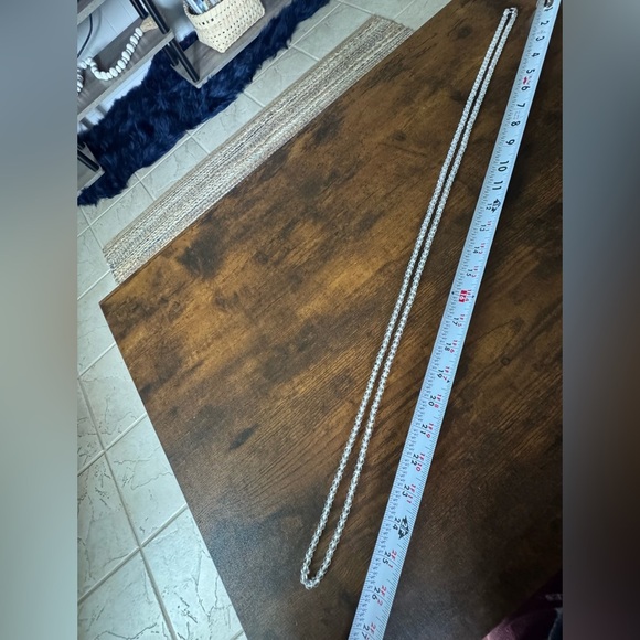 Vintage Art Deco Faceted Crystal Bead Opera Length Necklace - Picture 7 of 8